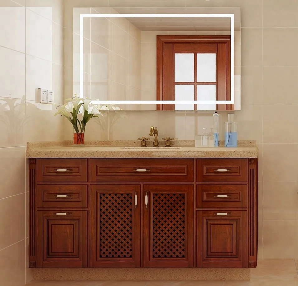 Welbom Customized Modern Solid Wood Bathroom Vanity With Mirror Glass Buy Modern Bathroom Vanity Customized Bathroom Vanity Bathroom Vanity Product On Alibaba Com