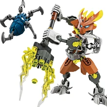 BIONICLE series XSZ 706 jungle Rock Water Earth Ice Fire protecto action figure Building Block Compatible