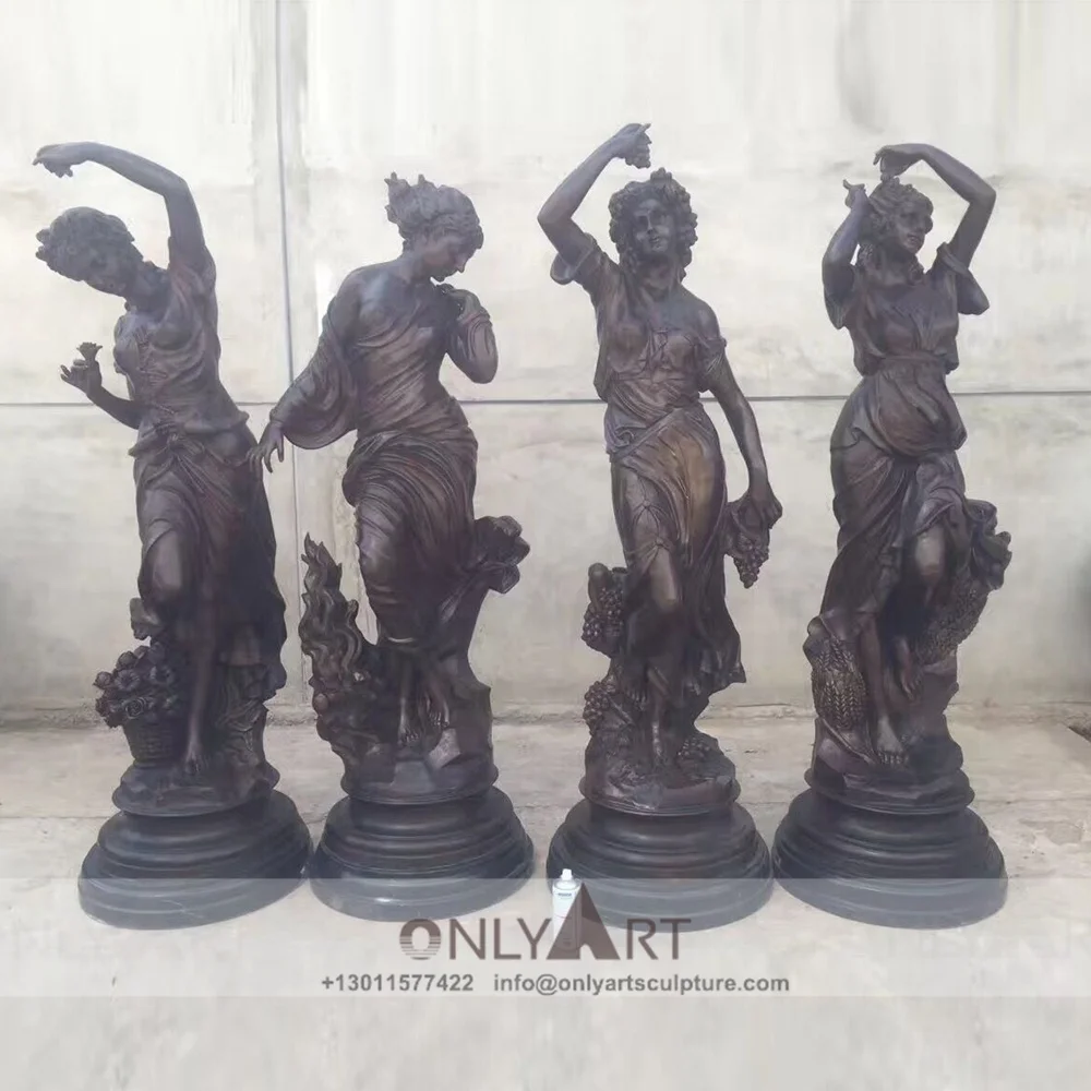 Outdoor Garden Decoration - Bronze Statues of Four Seasons