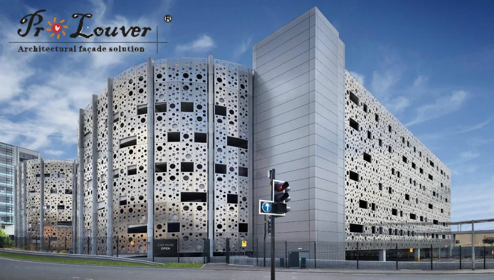 Aluminum decorative facade panel