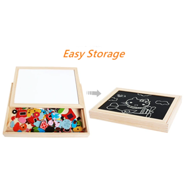Креативная магнитная доска для рисования головоломки игрушки Монтессори деревянные алфавиты