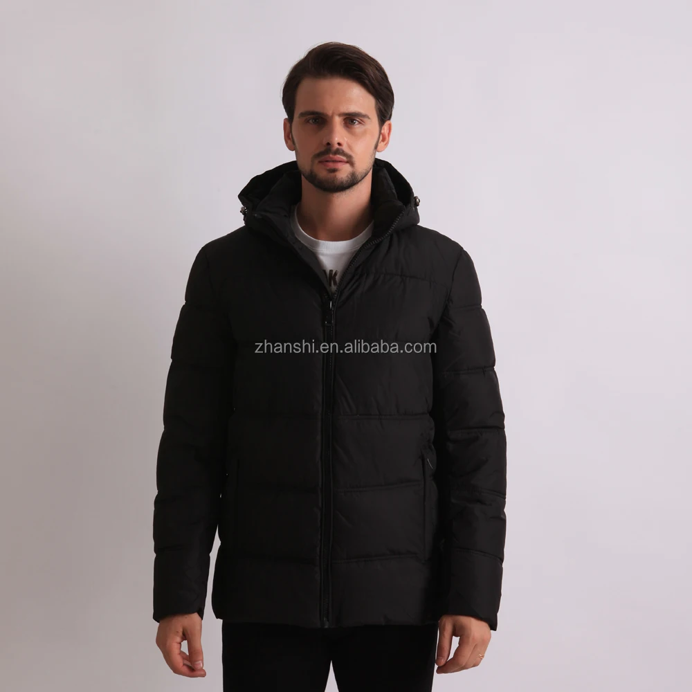 polo bubble coat black