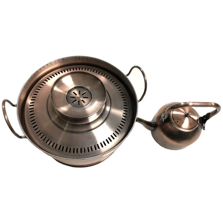 Hot Sale Traditional Style Stainless Steel Water Kettle and Pot Set Muslim Hand Washing Copper Plating for Coffee & Tea Usage