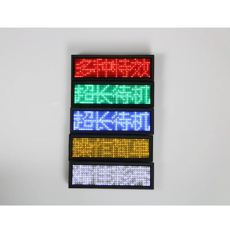 USB Charged Programmable Software  Display Scrolling LED Name Badge