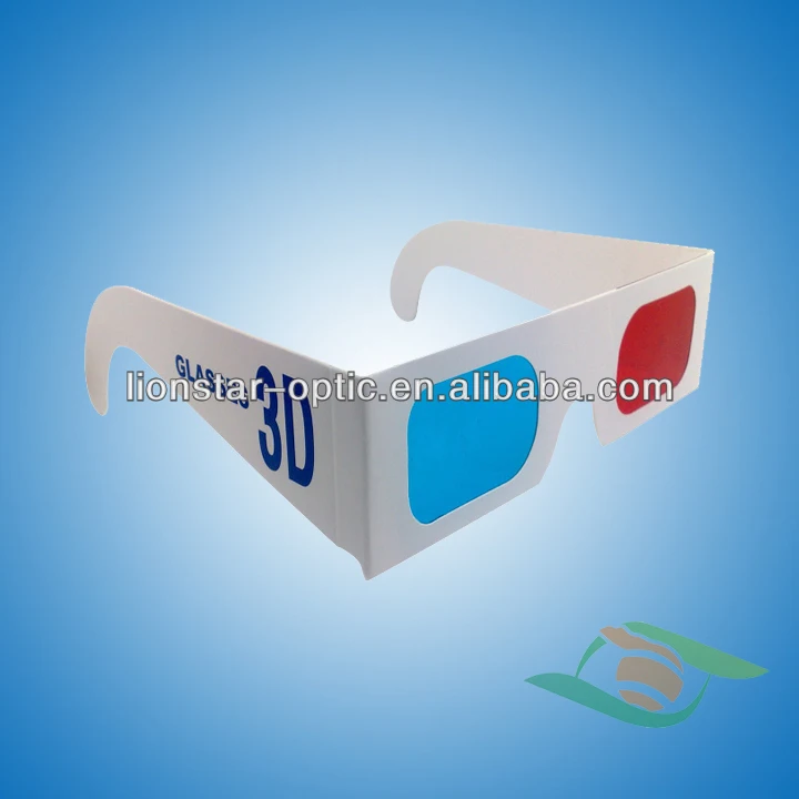 Excellent 3D Effect Custom Logo Paper Red Cyan Red Green 3D Paper Glasses 3D Glasses Custom Paper Anaglyph Glasses