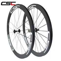 700C CSC Carbon Wheel 50mm Clincher Carbon Fiber Bicycle Wheelset Toray T800 23mm Rim Width