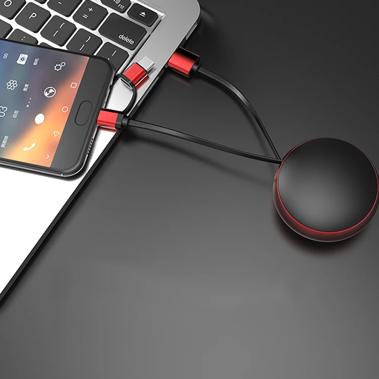 
 Оптовая продажа, выдвижной 2 в 1 кабель для передачи данных с разъемом Type-c Micro Usb, зарядный кабель для телефона, удлинитель Usb  