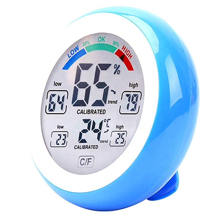 Wireless comfort Display Round Shape Touch Screen Digital Thermometer Hygrometer Price