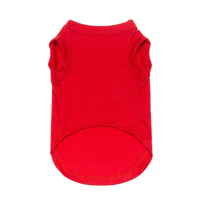 Custom Design Comfortable Apparel Blank Plain Pet Clothes Dog Shirt