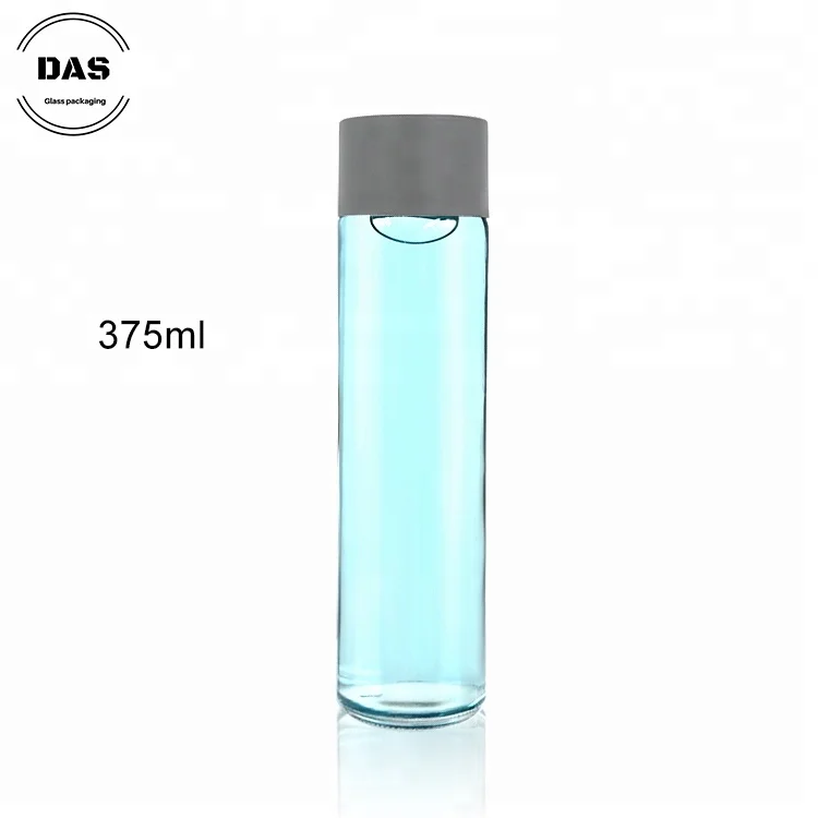 Sparkling 375ミリリットルシリンダーガラスvoss水プラスチック