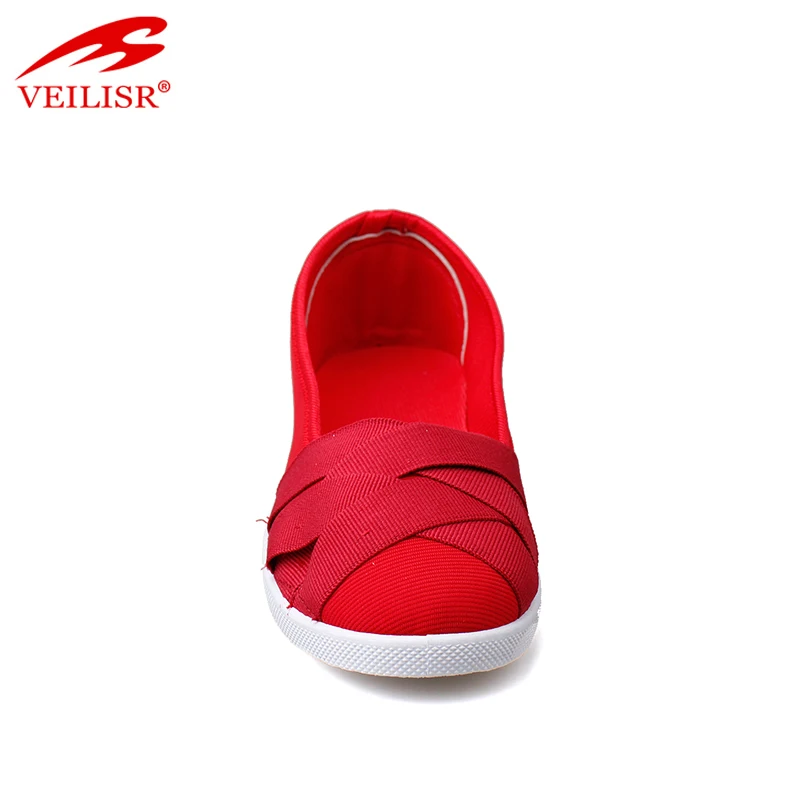 
 Женские парусиновые туфли без шнуровки, на плоской подошве  