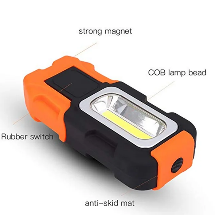 
Портативный светодиодный рабочий светильник с магнитным основанием, подвесной крючок для ремонта автомобиля, затемнения и чрезвычайных ситуаций 
