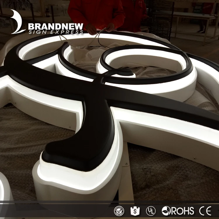 Hot Sale Custom Design Retail Storefront Led Light Letter Shop Fascia Signs