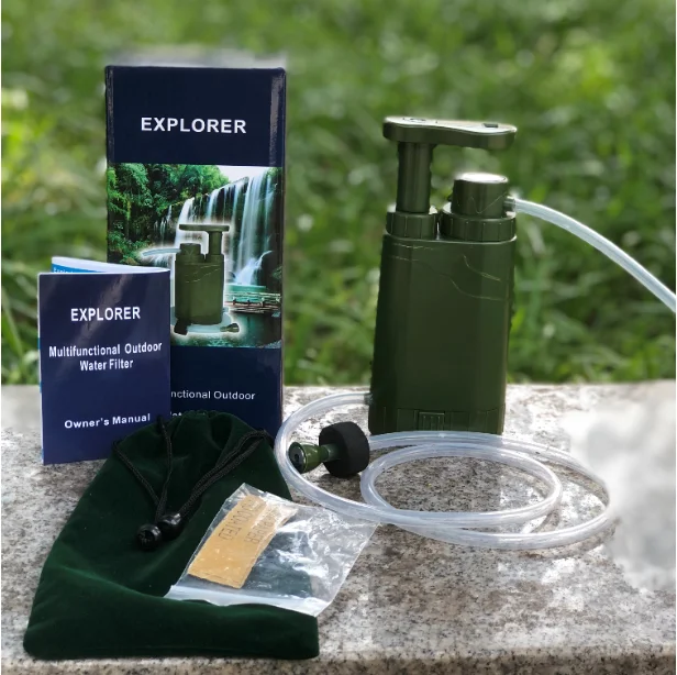 Personal Water Filter Emergency Survival Kit 6 In 1 Outdoor Survival