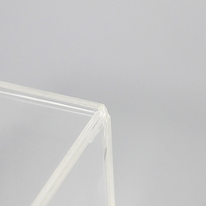 Custom Made Small clear Acrylic Display Storage Box Perspex Cube with Sliding Lid