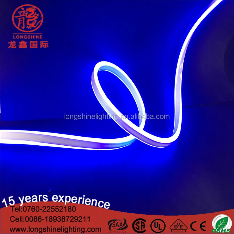 Светодиодная двухсторонняя подсветка гибкая лента неоновое освещение для праздничного украшения