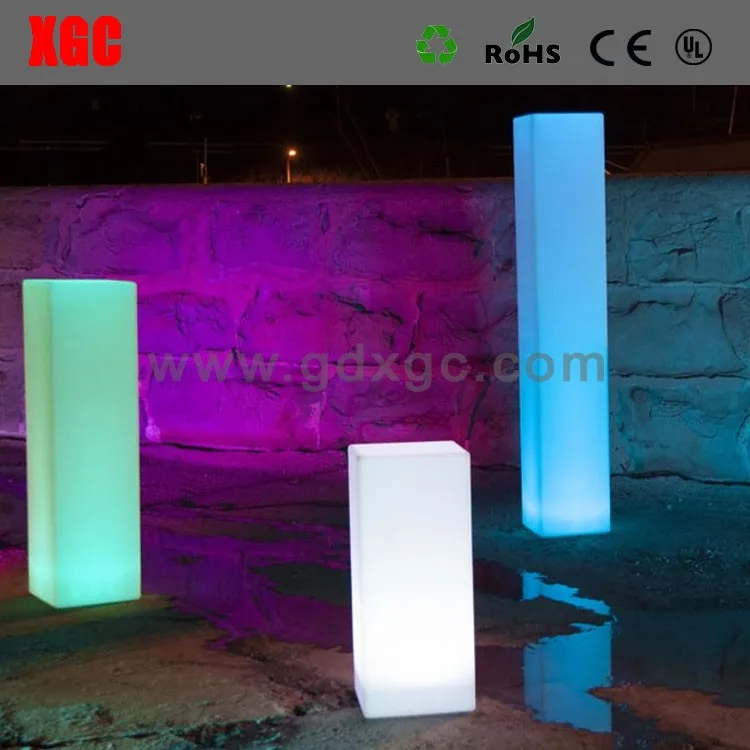 
round columns, glow plastic party light up pillars columns for sale 