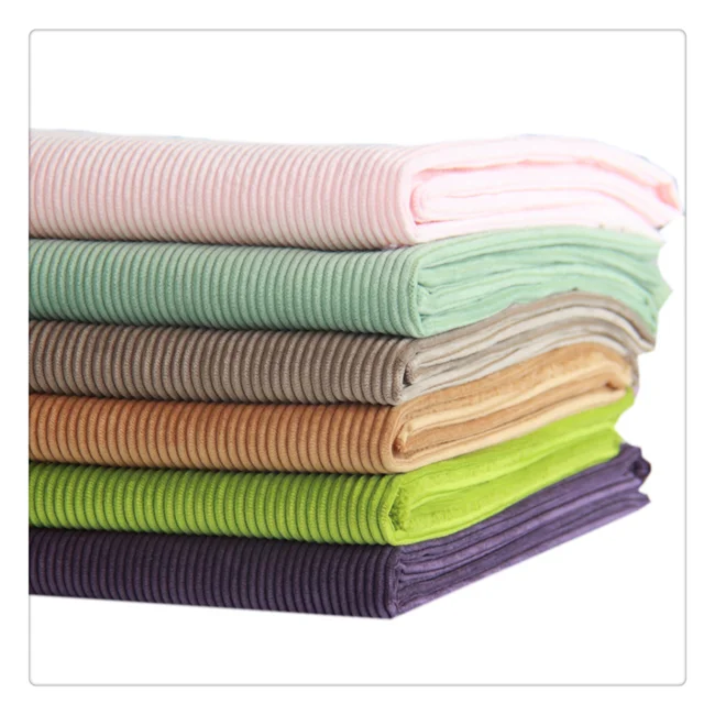 Вельветовая ткань для брюк 210gsm 90% полиэстер 8 wale