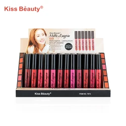 Фирменная косметика различных цветов, естественный светлый блеск для губ, макияж, бархатная Матовая жидкая помада фирменной торговой марки