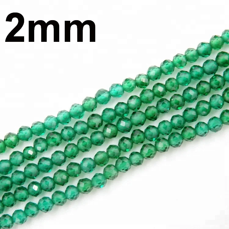 faceted emerald beads