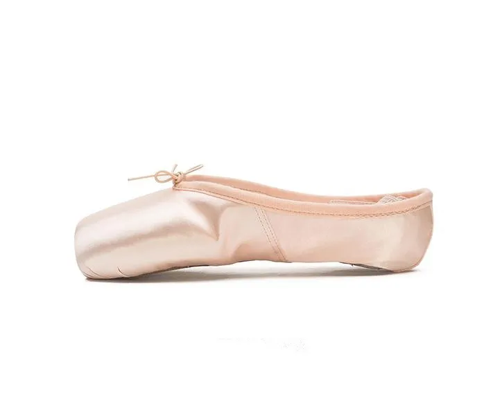 7000054 ガールズ 大人用 バレエダンスシューズ 光沢のあるサテン