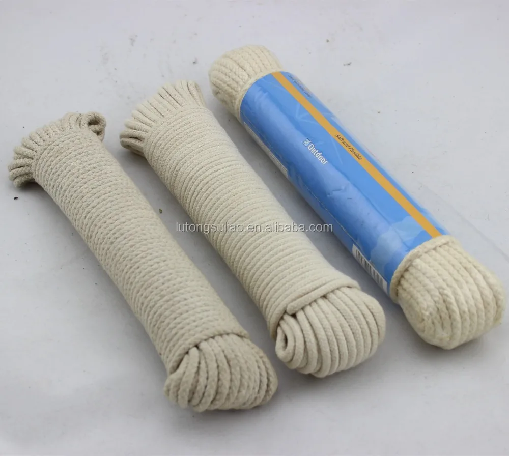natural color braided cotton rope, cotton