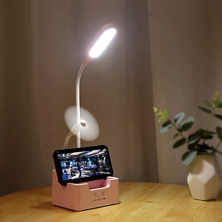 OEM Modern Flexible Led Pen Holder Foldable Charging Desk Lamp For Kids