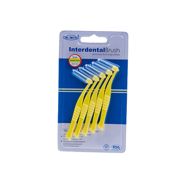 Высококачественная недорогая одноразовая одобренная CE ISO межзубная щетка для полости рта