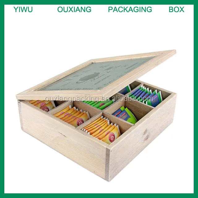 Pine Wood Tea Chest 9 Compartment Buy Wood Tea Box,Tea Wooden Box,Tea