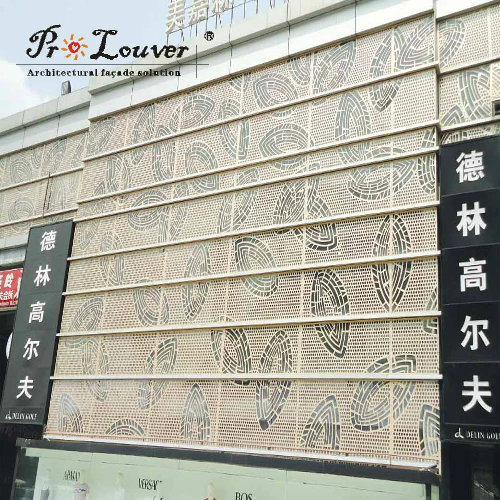 Aluminum decorative facade panel