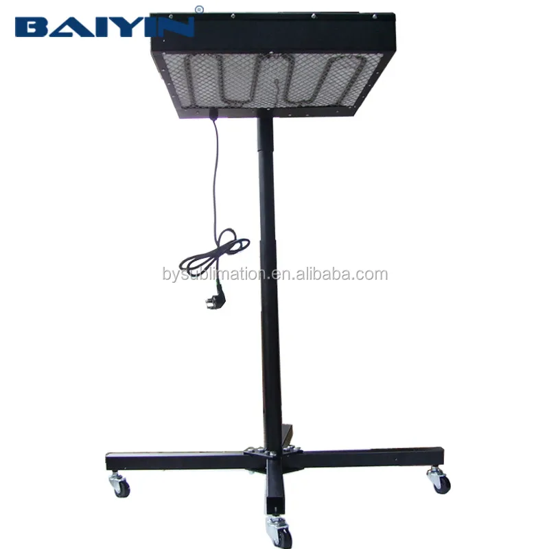 110 В/220 В простая черная сушилка с регулируемой высотой напольная подставка для трафаретной печати футболок одежды