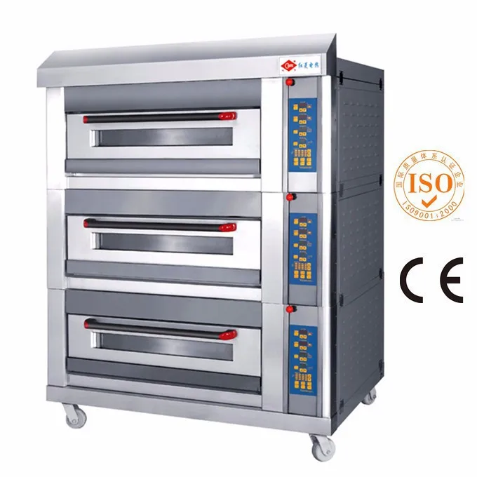 New Design European Standard 3 Deck 12 Trays Industrial Gas Oven for Bread Bakery