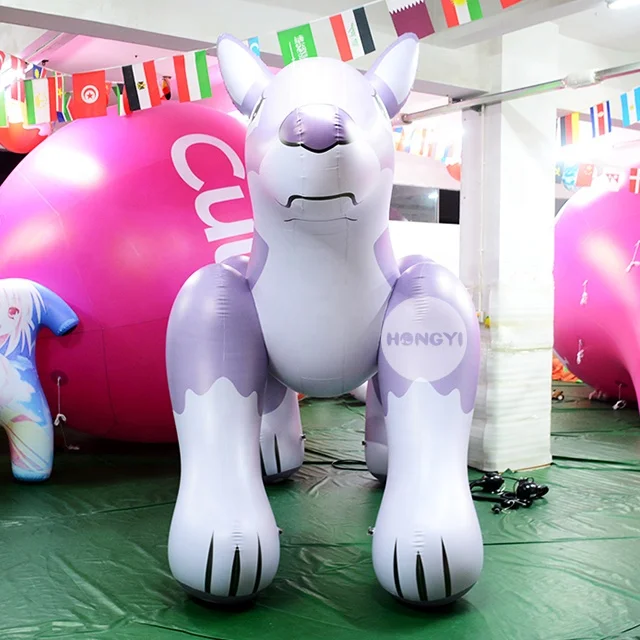 Manufacturer Design Cute Pet Shop Promotion Gift Pvc Inflatable Dog Doll