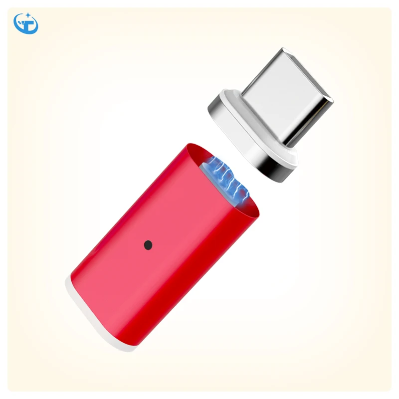 Новинка 2019, Магнитный адаптер для быстрой зарядки из матового алюминиевого сплава для Android Type C