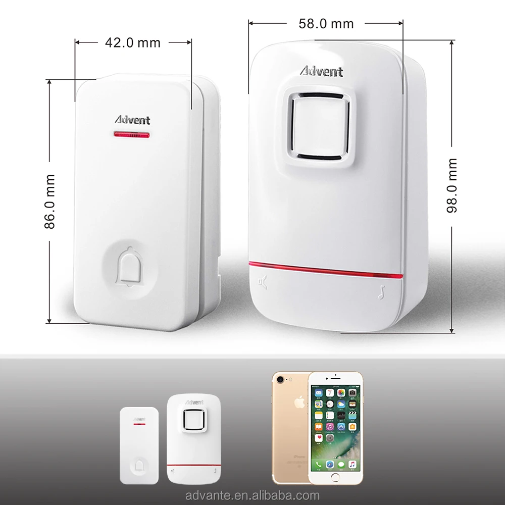 Most Advanced No Battery Door Chime Kinetic Bell Wireless Doorbell