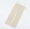 Light brown-linen pouch bag
