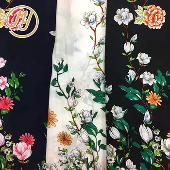 New Design Fancy Colorful Soft Poplin Floral Custom Print Viscose 100 Rayon Fabric