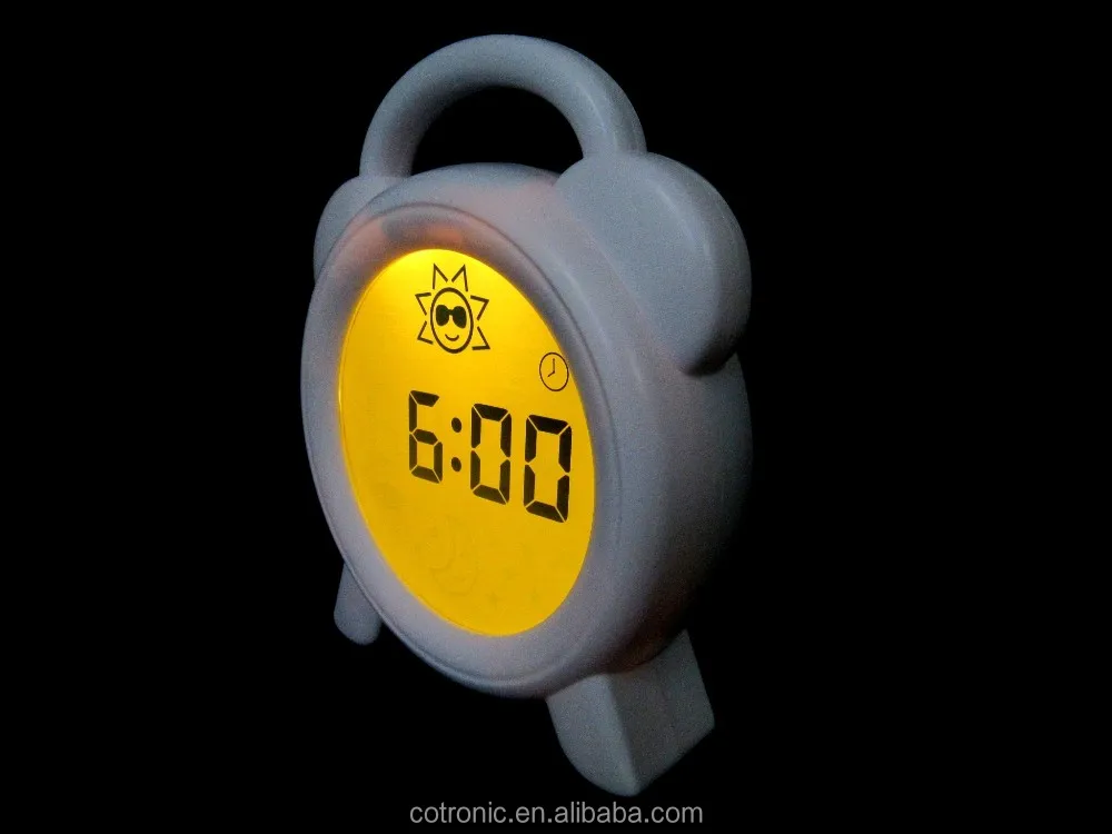 Детский тренажер для сна часы ночник с цветной симуляцией восхода