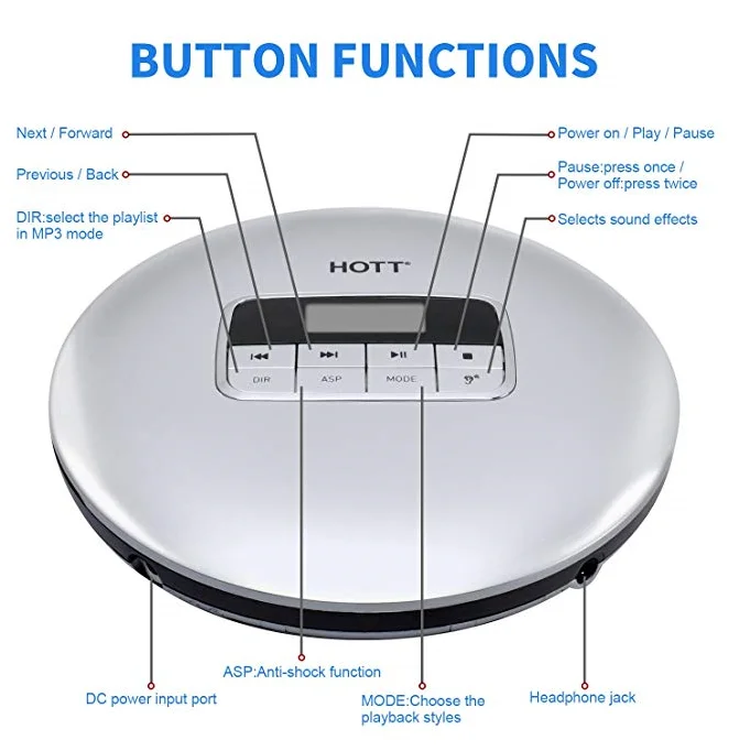 Portable CD Player with AA Battery