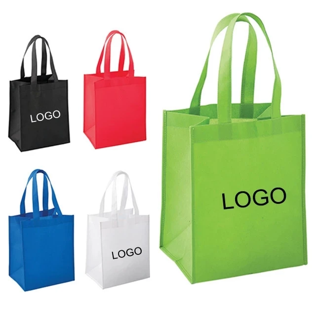 Custom Carry Fabric Reusable Pla Grocery Shopping Tote Bags Laminated ...