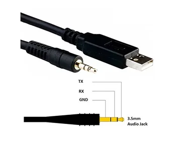 thumbnail image 2 of NITOMTYU USB Cable TTL 232R 3V3 AJ USB To TTL 232R 3V3 3.5mm Audio Jack Output Cable UART TTL 3V3 Serial Converter Cable 1.8m 6 Feet 2 of 10