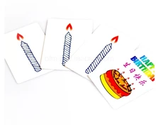 Free shipping Happy birthday card group prediction magic trick magic cards
