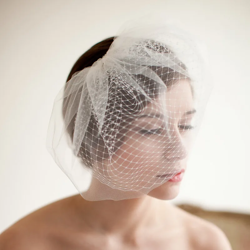 Fascinating Shiny Bridal Veil Hat 