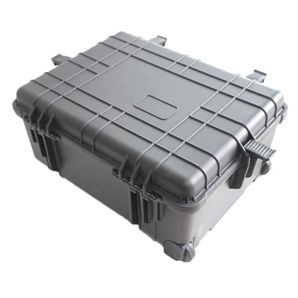 Wholesale  Plastic Hand Carry Waterproof Trolley Wheeled Rolling Travel Equipment Tool Box Hard Case
