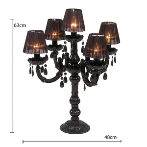 Wedding Decoration Crystal Candelabra  Standing Chandelier Table Lamp