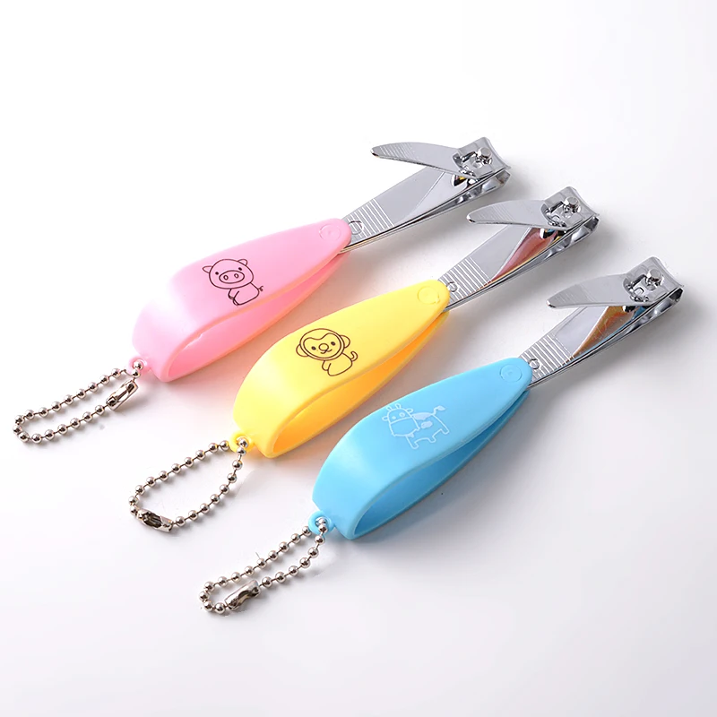 Plastic Nail Clippers Professional Stainless Steel Finger and Toenail Clipper With Hole