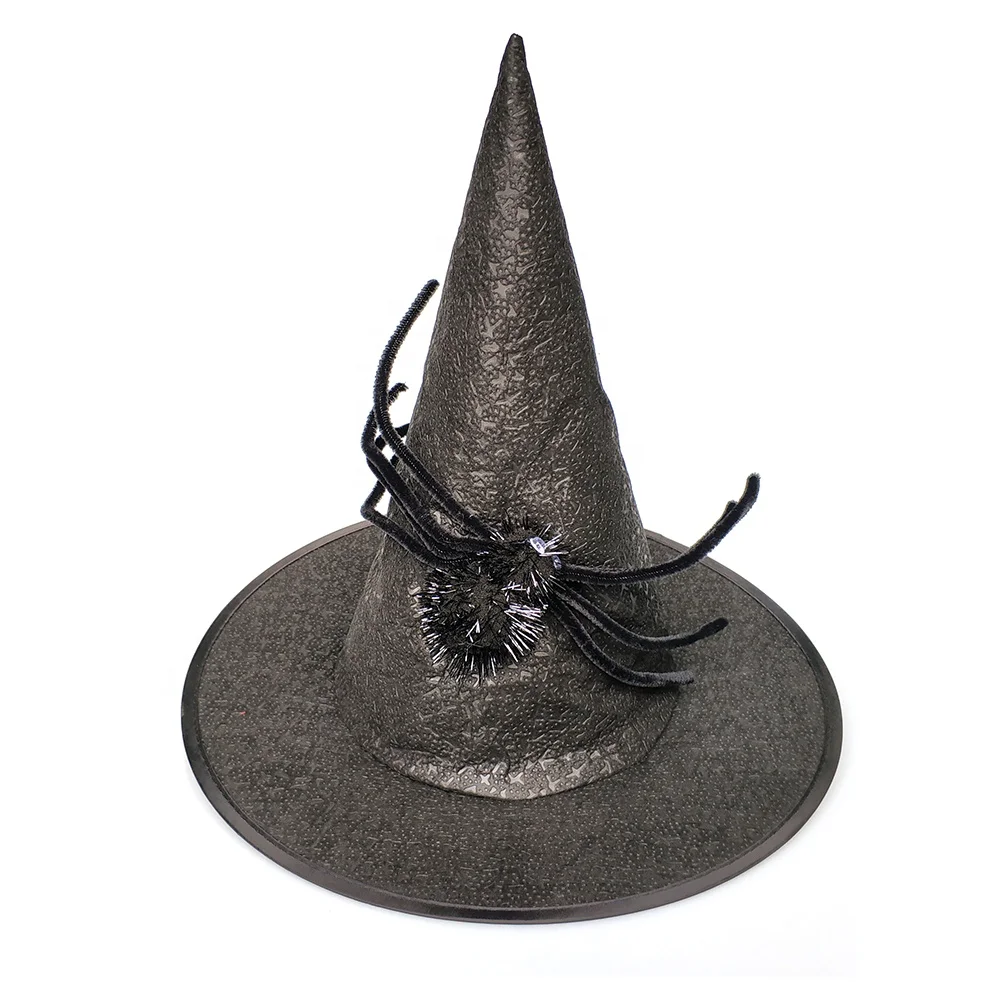 ハロウィーンのパーティーの装飾かわいいクモ魔女の帽子黒の魔女の帽子は子供の大人に合います Buy ハロウィンパーティーの装飾 かわいいクモ魔女の帽子 黒魔女帽子 Product On Alibaba Com