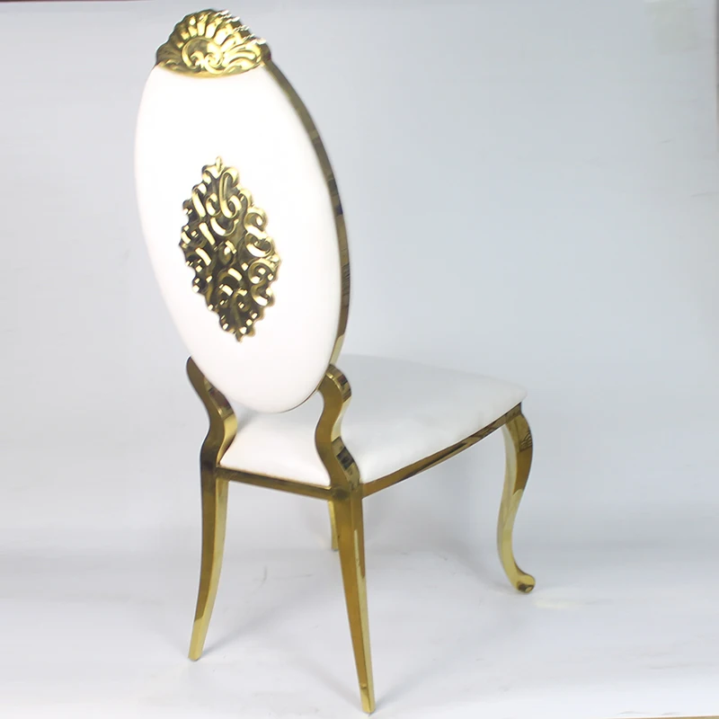Modern Steel and Resin Restaurant Table and Chair Set Used for Banquets Events Parties Hotel and Villa Use