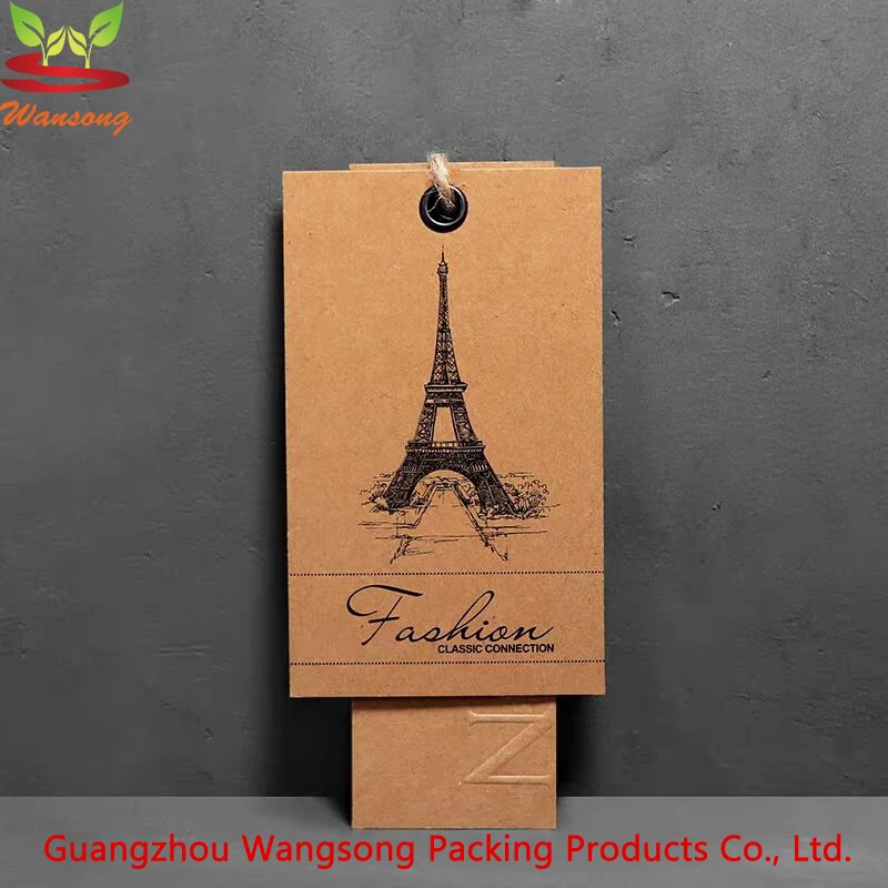 Бирка для платья из крафт-бумаги с индивидуальным принтом, бирка для одежды, бирки для джинсов с вашим собственным логотипом