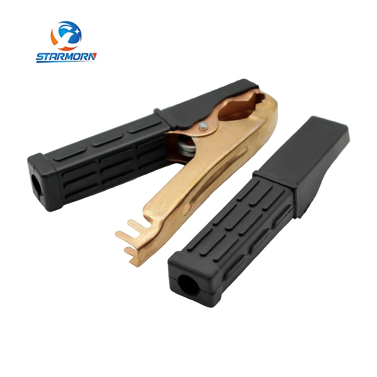 Зажимы типа «крокодил» для аккумулятора длиной 105 мм, зажим для аккумулятора черного и красного цвета на А